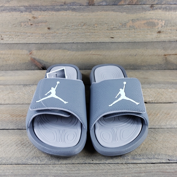 Jordan Hydro Men's Slides Sandals Cool Grey White - Picture 5 of 12